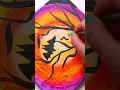 Halloween Painting Ideas Spooky Full Moon and Bats
