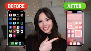Aesthetic Pink Home Screen Customization App Icons Widgets Wallpaper