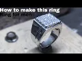 Lagu Cincin Pria Perak Model Stempel | Handmade Silver Ring | Membuat Perhiasan Perak