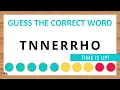 Guess the Correct Word Unscramble in Record Time 8 Letters Agent Quiz