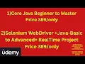 Core Java Selenium Course with Real Time Project 389 only