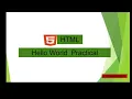 basic syntax hello world