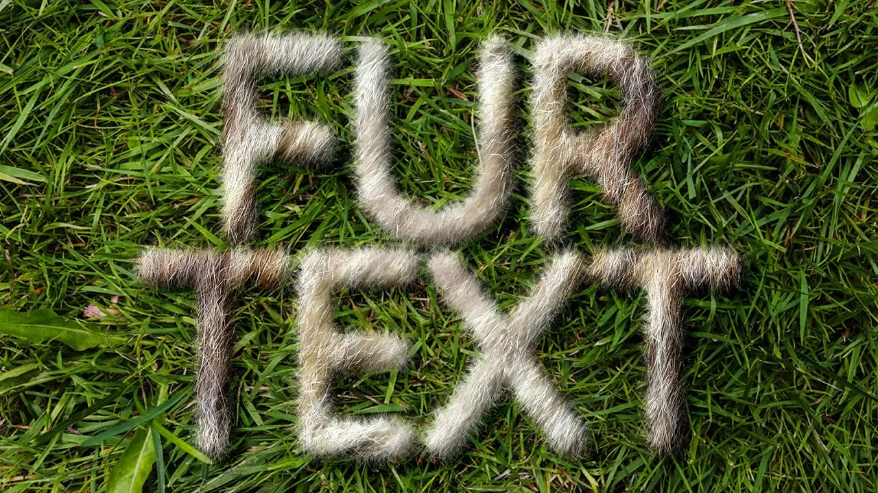 Photoshop: How to Create Text of FUR!