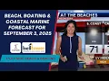 Beach Boating Coastal Marine Forecast for September 3 2025