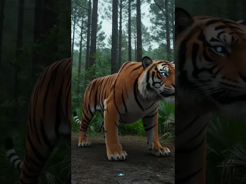 Robot Tiger Rescues Animals #shorts