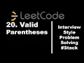 20 Valid Parentheses A Stack Based Approach
