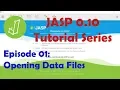 JASP 0 10 Tutorial Opening Data Files Episode 1