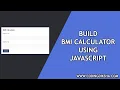 BMI Calculator Using If Else Statement JavaScript