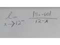 Calculus 1 Limit Example 1 Limit Involving an Absolute Value