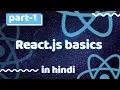 - React js basics jsx props state component React js tutorials in hindi