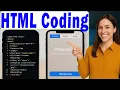 How To Do HTML Coding On Mobile No PC Needed