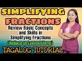 Simplifying Fractions - Reduce to Lowest Term Tagalog Tutorial MathTV PH