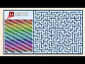 Satisfying Square Race 1000 Squares in a Giant Maze Labyrinth Square League