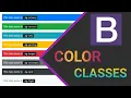9 Bootstrap 4 Colors in Hindi classes for text colors Bootstrap Tutorial in Hindi