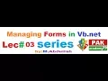 Managing forms and controls in VB net in