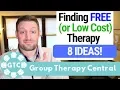 How To Find FREE or Low Cost THERAPY - 8 Ideas