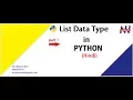 Python Tutorial in Hindi Use of List in Python Hindi Manish Nain