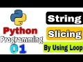 String Slicing Example With For Loops In Python programming language Tutorial