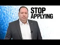 Why Experienced Professionals Should STOP Applying for Jobs Former Hiring Manager Explains