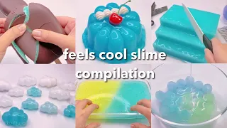 【ASMR】🧊涼しい気分になれるスライム🎐【音フェチ】feels cool slime compilation