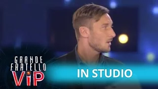 Big Brother VIP October 24th Episode - Francesco Totti in the GF VIP studio