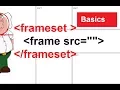 Frameset and frame in Html html frame html frameset basics