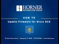 How-To - Firmware Update for Micro OCS Controllers