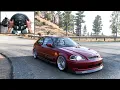 1997 Honda Civic Type R Forza Horizon 5 Steering Wheel Gameplay