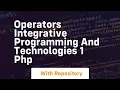 Operators integrative programming and technologies 1 php