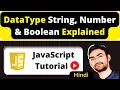 Basic Data Type String Number boolean JavaScript Tutorial