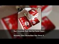 Red Christmas Bath Mat Set Santa Claus Reindeer Stars Winter New Year Xmas Home Carpet Bathroom