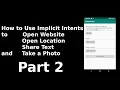 How to Use Implicit Intents in Android PART 2