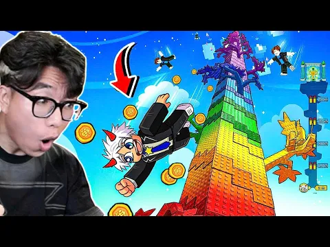 Video Thumbnail: BI HUỲNH TRỒNG CÂY CAO NHẤT VÀ NHẢY TỪ ĐỈNH 12,102,692 MÉT TRONG ROBLOX