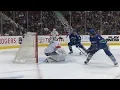 Roberto Luongo flashes the glove to rob a goal from Boeser