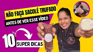 Sacolé Gourmet Trufado | PASSO A PASSO do Geladinho com Casquinha de Chocolate