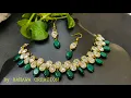 Download Lagu How to make party wear Kundan Necklace | Tutorial of making Kundan set at home | Hindi