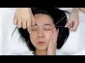 ASMR Perfect eyebrow threading