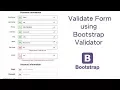 Bootstrap Form Validation