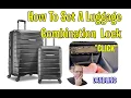 How To Set The Combination On Samsonite Luggage