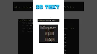 CSS 3D Text Hover Effect CSS Amazing 3D Text design