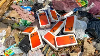 Looking for used phones in abandoned landfills || Restoration broken phone Oppo a77s