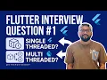 Dart Is Single Threaded Then How Does Flutter Stay Smooth Flutter Interview Question