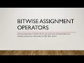 bitwise assignment operaters in php