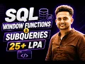 SQL Window Functions Subqueries Explained Crack Data Engineering Interviews