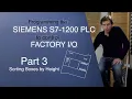 Siemens S7-1200 Step 7 Sort Boxes by Height in Factory Part 3