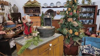 Antiques Folk Art Show Arnett Santas Earlier Times Remembering Christmas Past Decorating