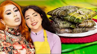 can we make more hallacas than a professional chef ft kali uchis tasty