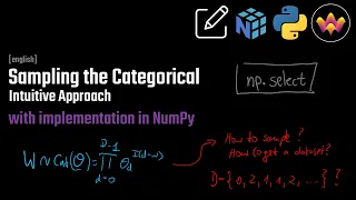 Sampling the Categorical Distribution Intuition using NumPy