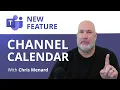 Channel Calendar in Teams - New Feature
