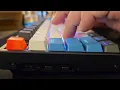 SOUND TEST Keychron K10 Aluminum with Drop Skylight Two Tone Blue White keycaps